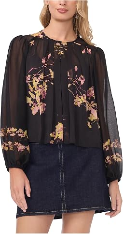 Round Neck Shirring Front Long