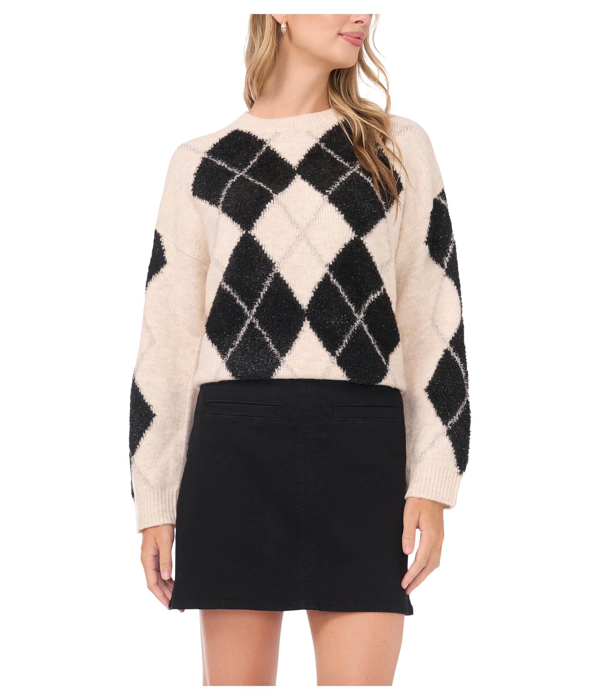 Джемпер Vince Camuto Argyle Crew Neck