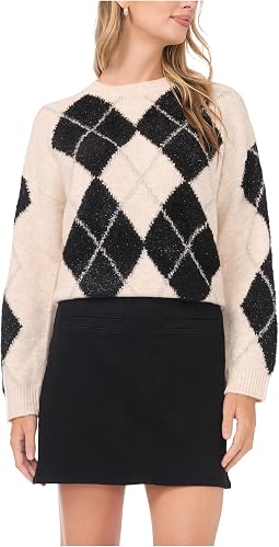 Джемпер Vince Camuto Argyle Crew Neck