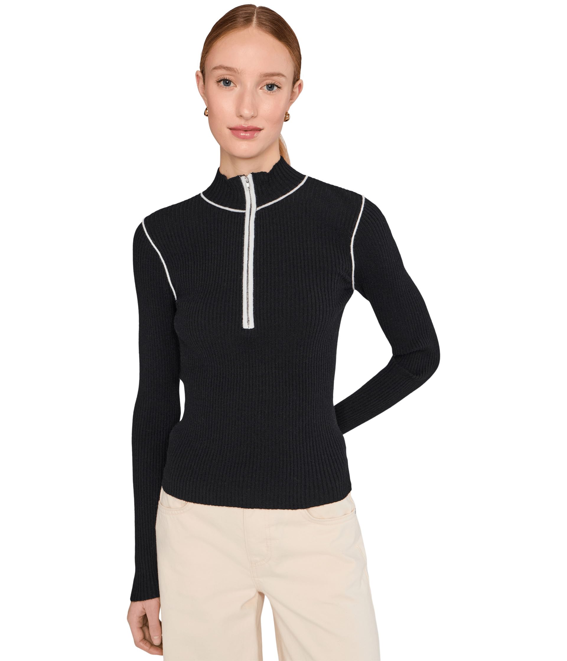 Sporty Rib Zip Up