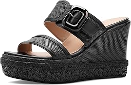Black Raffia/Nappa Leather