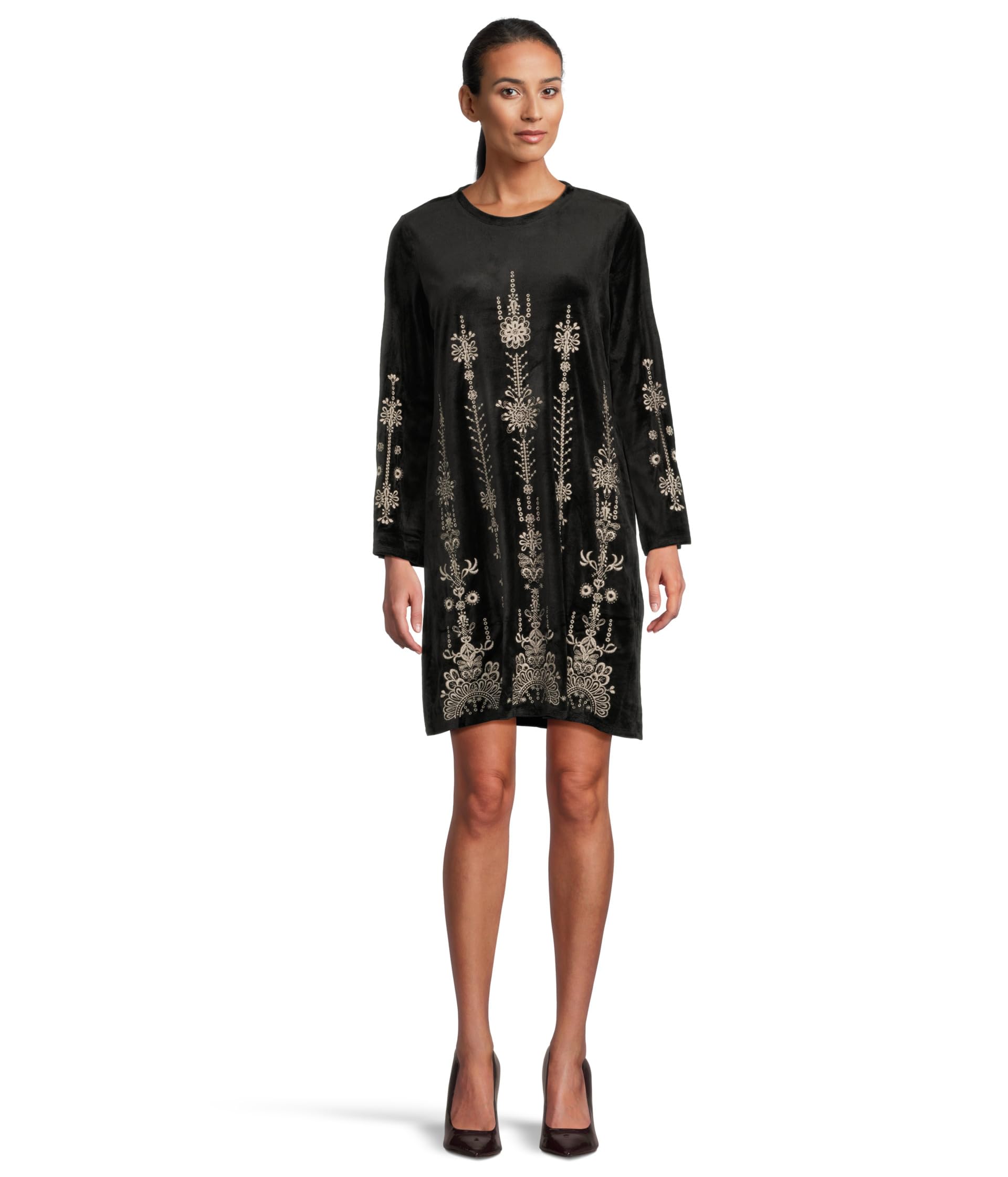Bounce Velour Kimono Sleeve Dress - Marik
