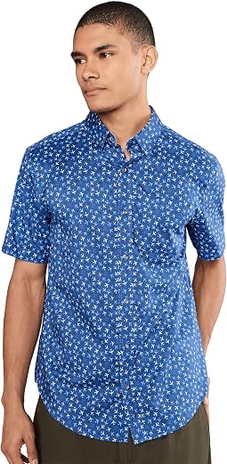 Logan Printed Cotton Short-sleeve Shirt