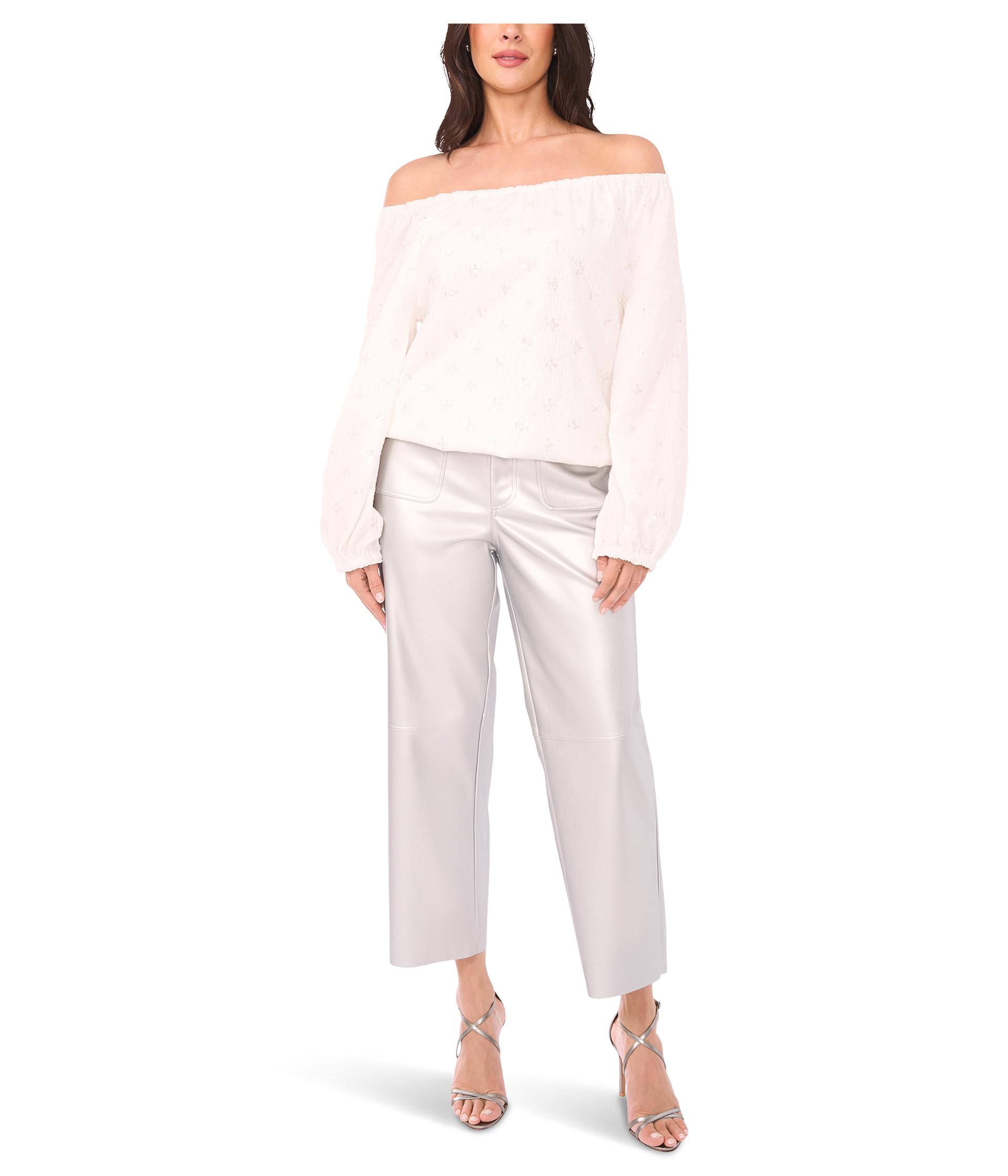 Off The Shoulder Long Sleeve Blouse