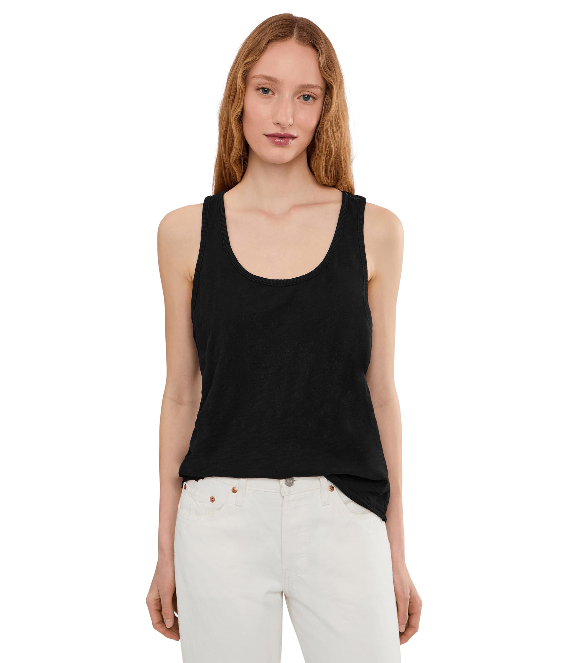 Mod-o-doc Curve Hem Scoop Neck Tank Женский