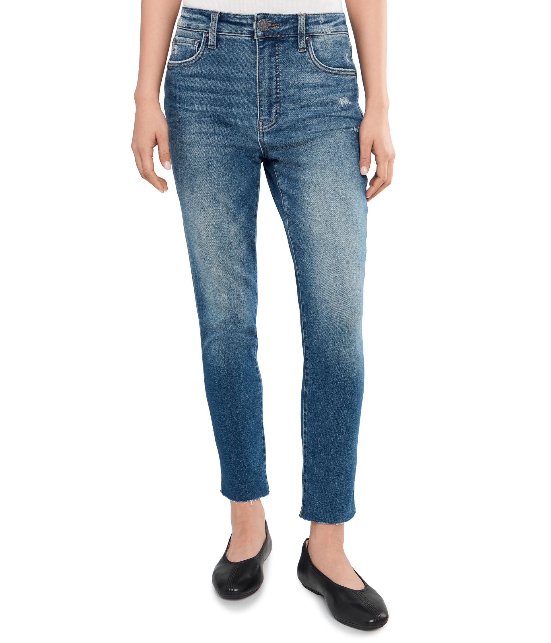 Reese High Rise Fab Ab Straight Leg In Relieve
