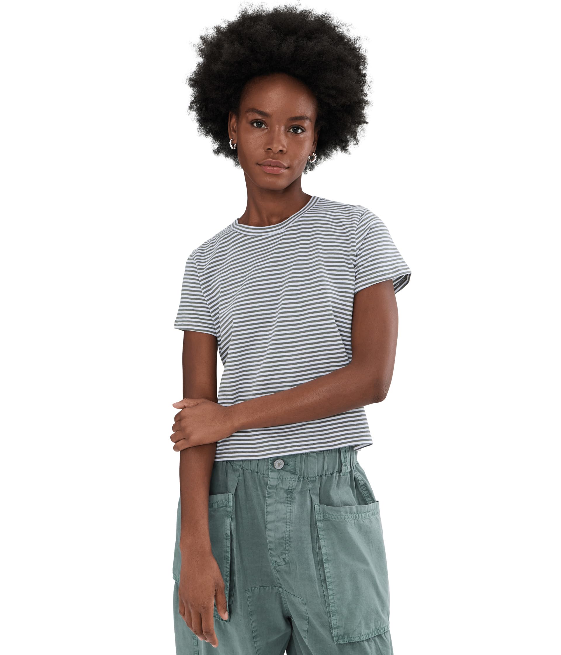 Женская футболка Splendid Louisa Stripe Short Sleeve