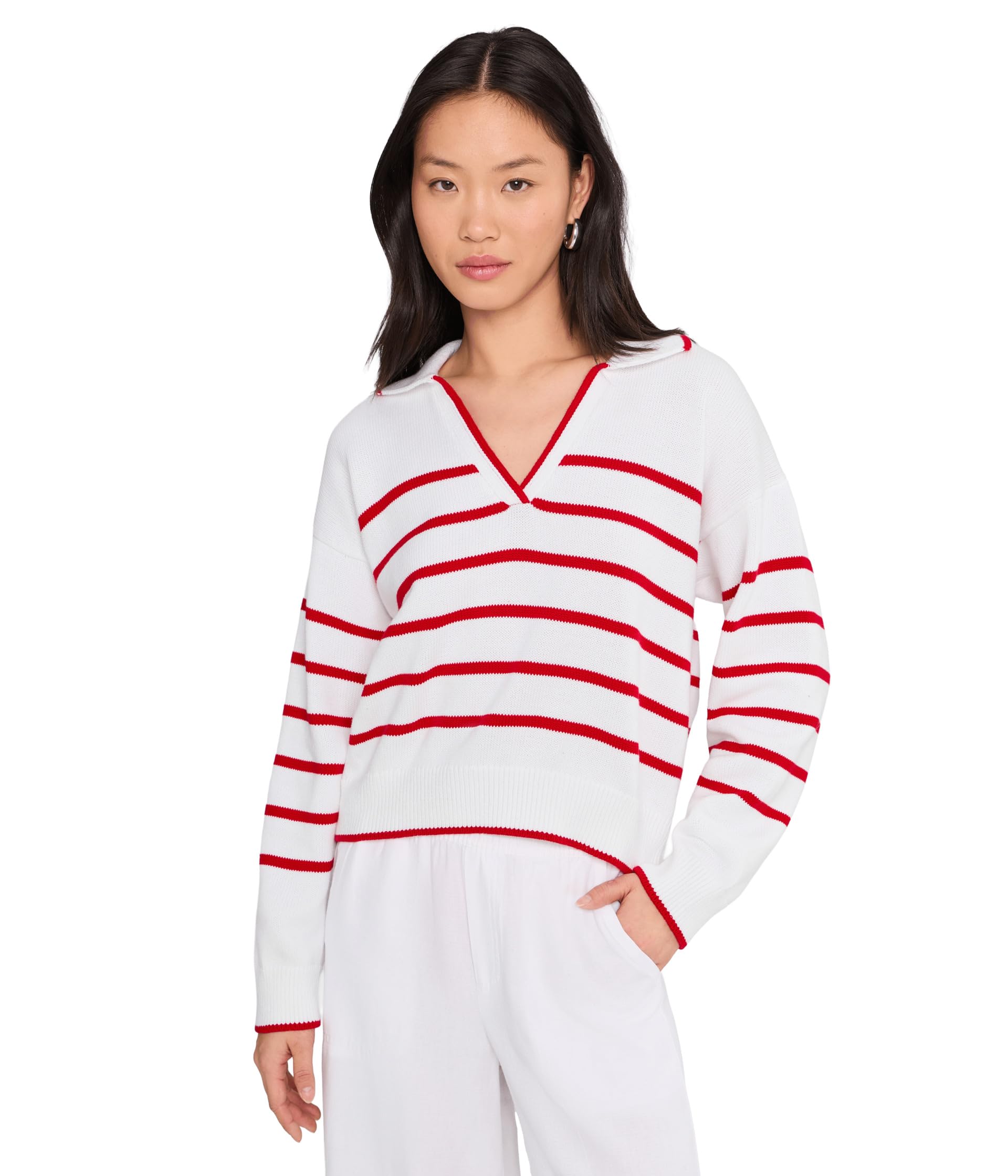 Arden Stripe Polo Sweater