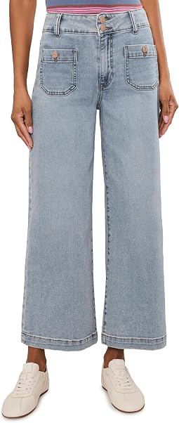Джинсы KUT from the Kloth Meg High-Rise Patch Pockets Wide Leg
