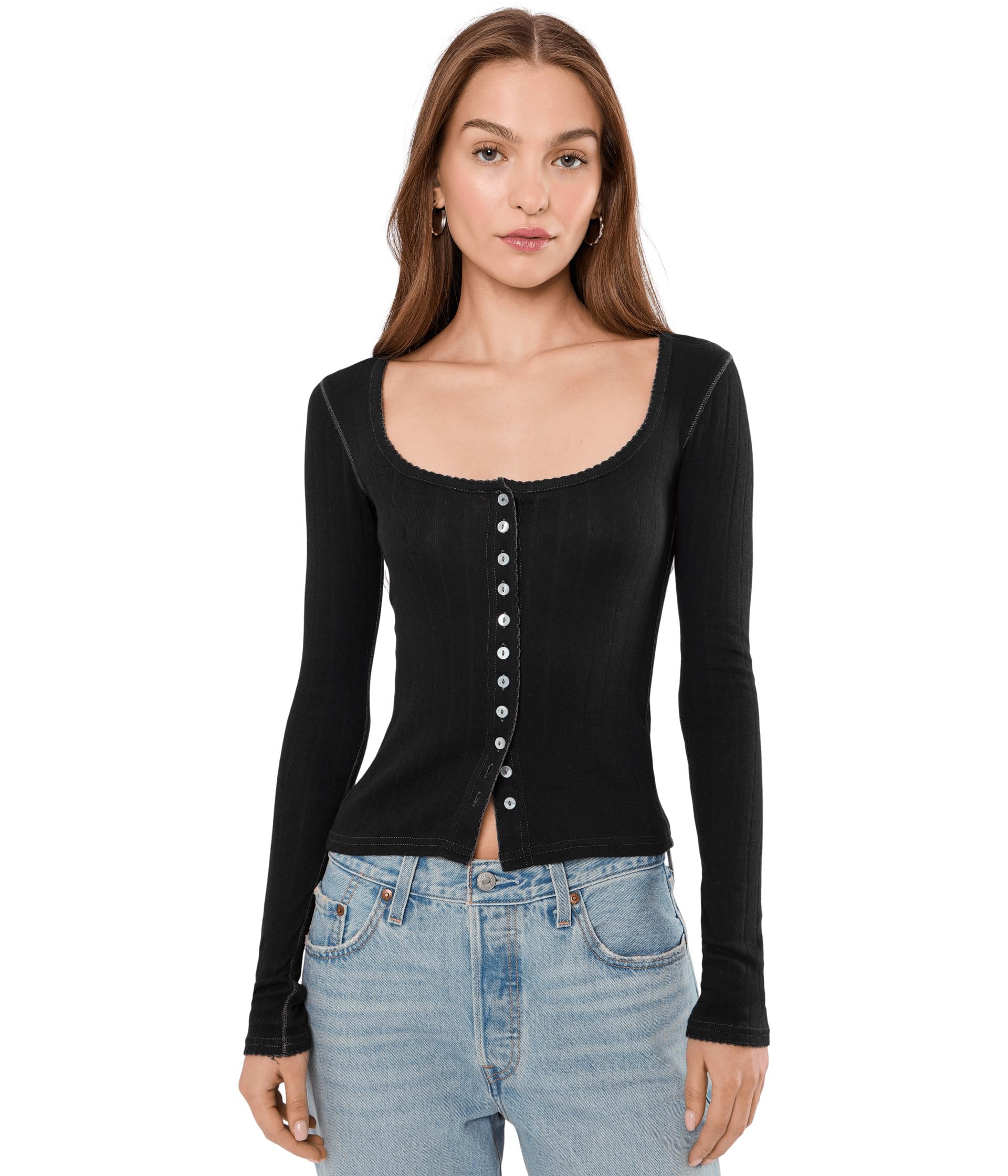 End Game Pointelle Long Sleeve