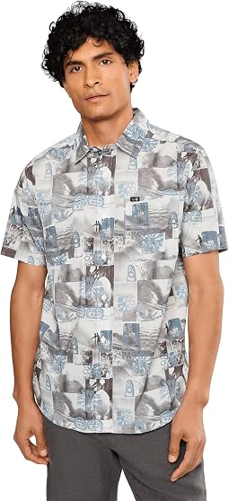 Мужская рубашка RVCA Kauai Block Print Collage