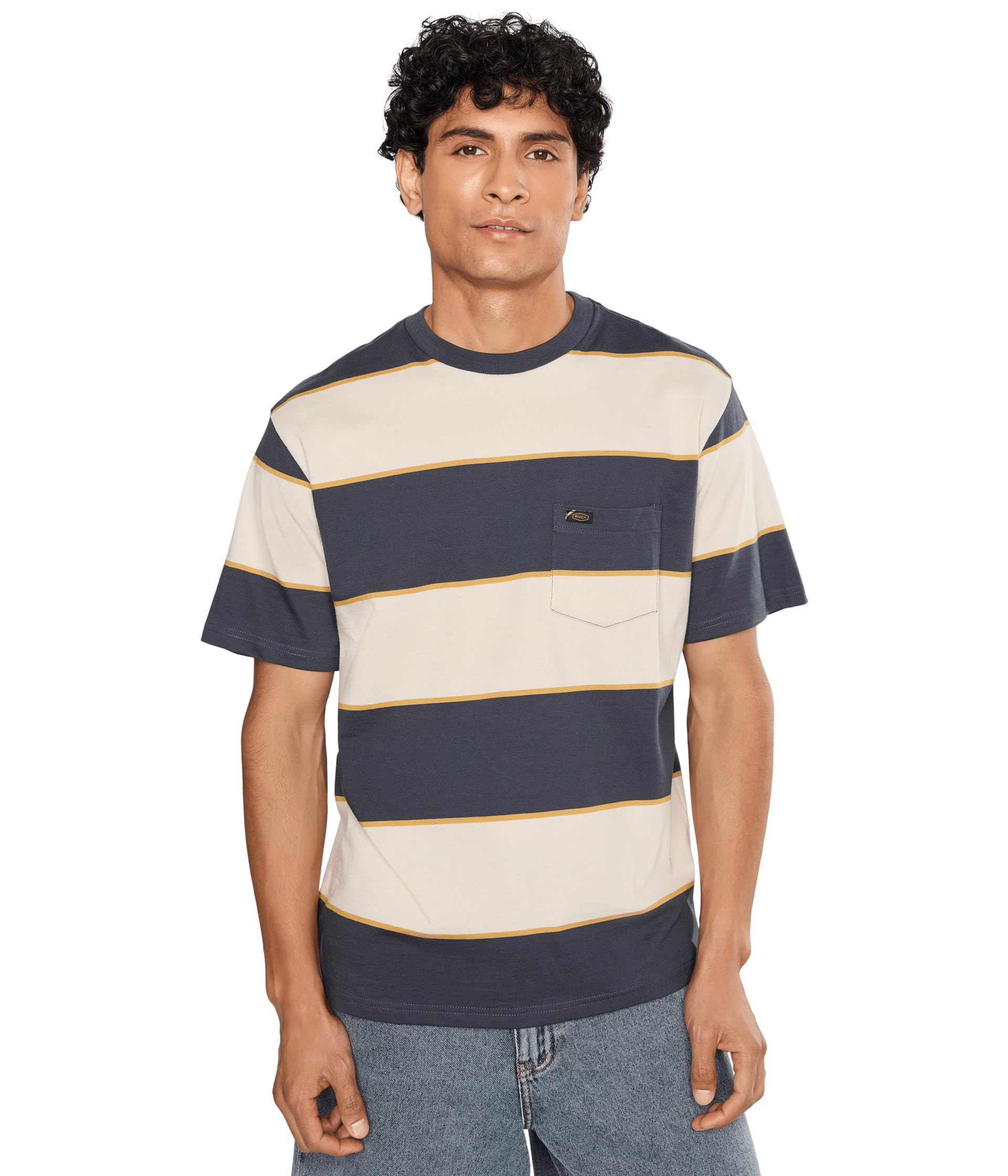 Мужская футболка RVCA Dayshift Stripe Short Sleeve