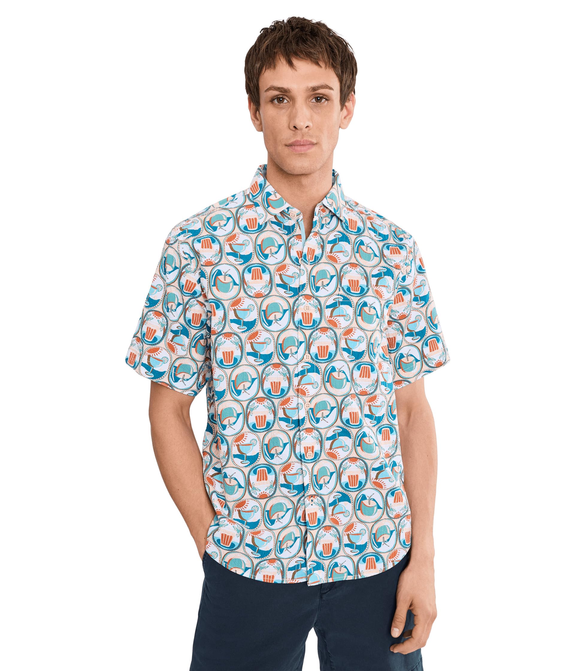 Мужская рубашка Tommy Bahama Nova Wave Glass Half Full