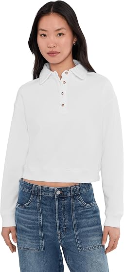 Long Sleeve Polo Sweatshirt