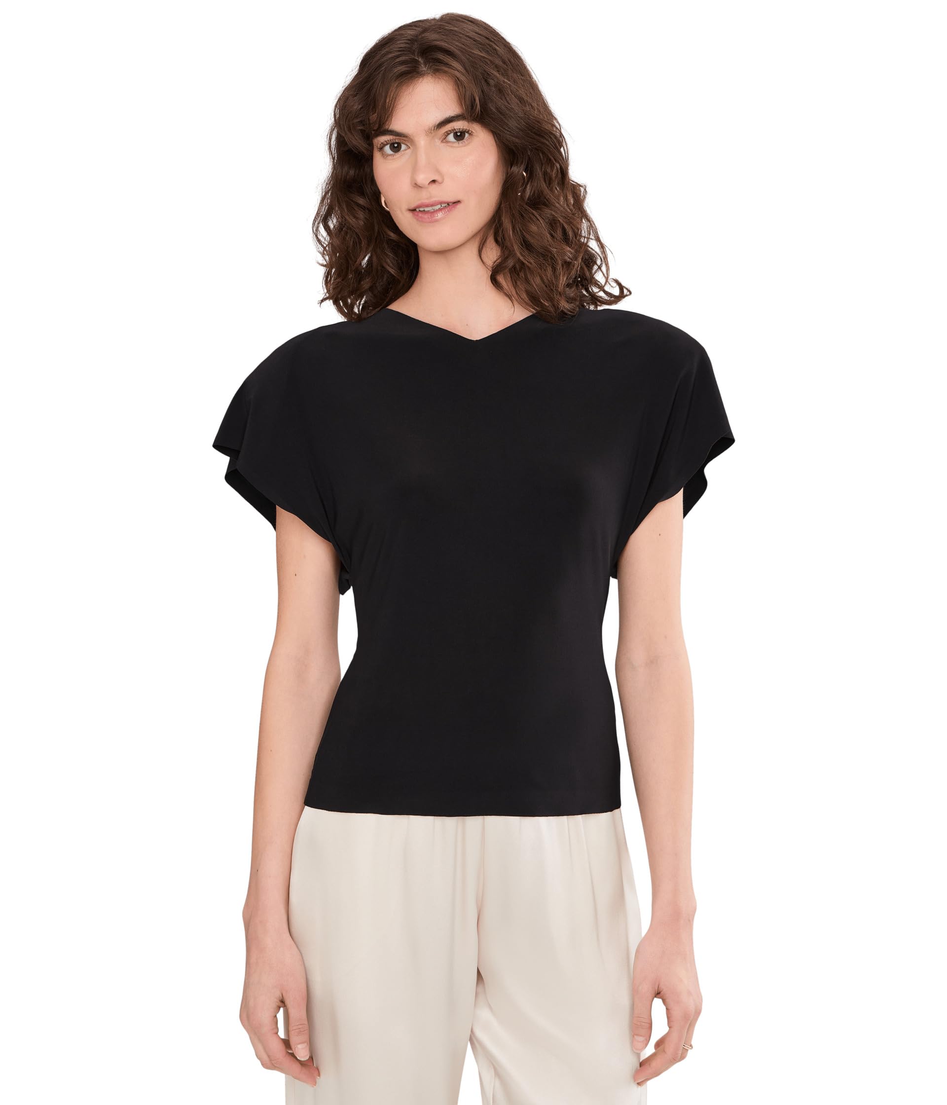 Женский топ Cap Sleeve Shoulder Pad