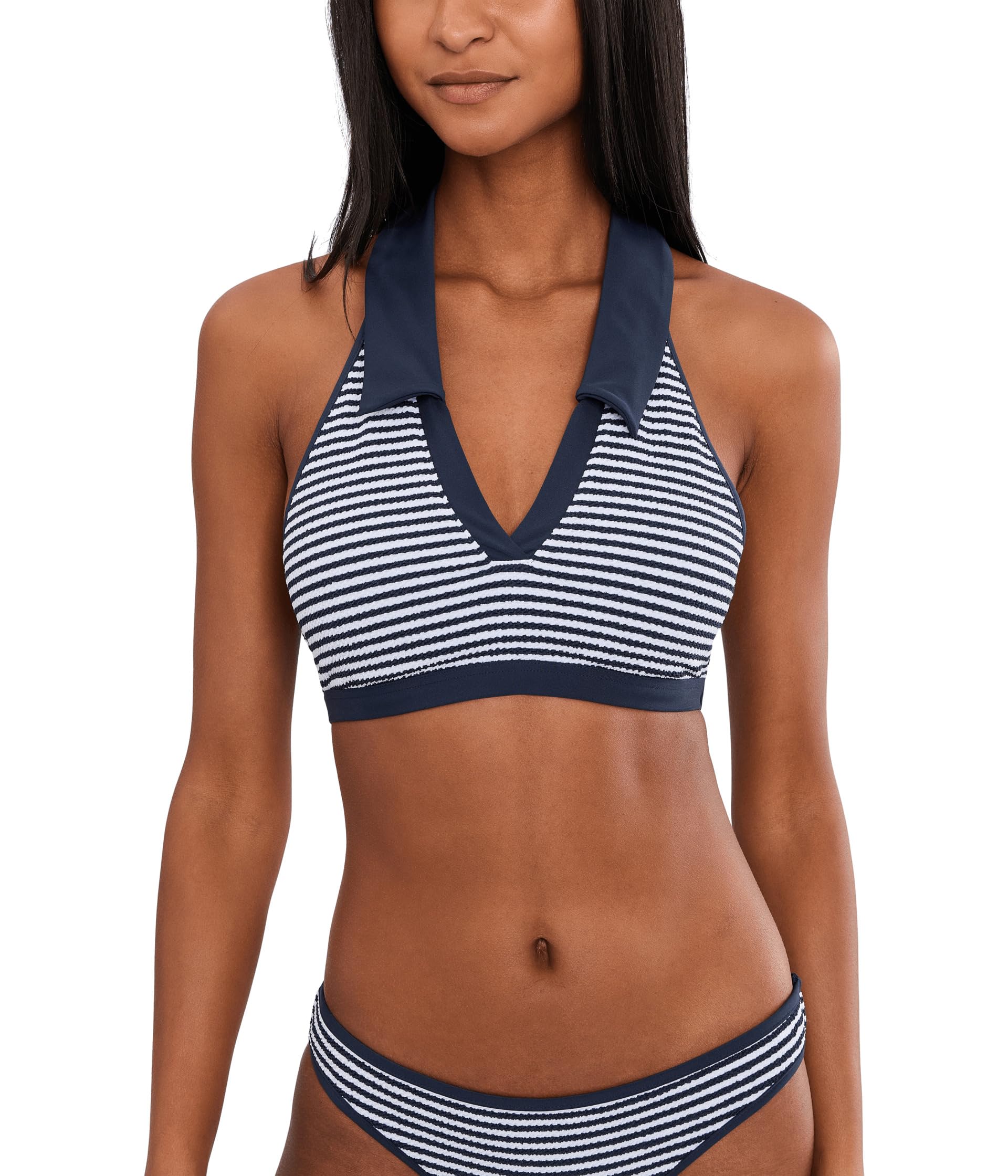 Топ Seafolly Club House Halter Top with Collar