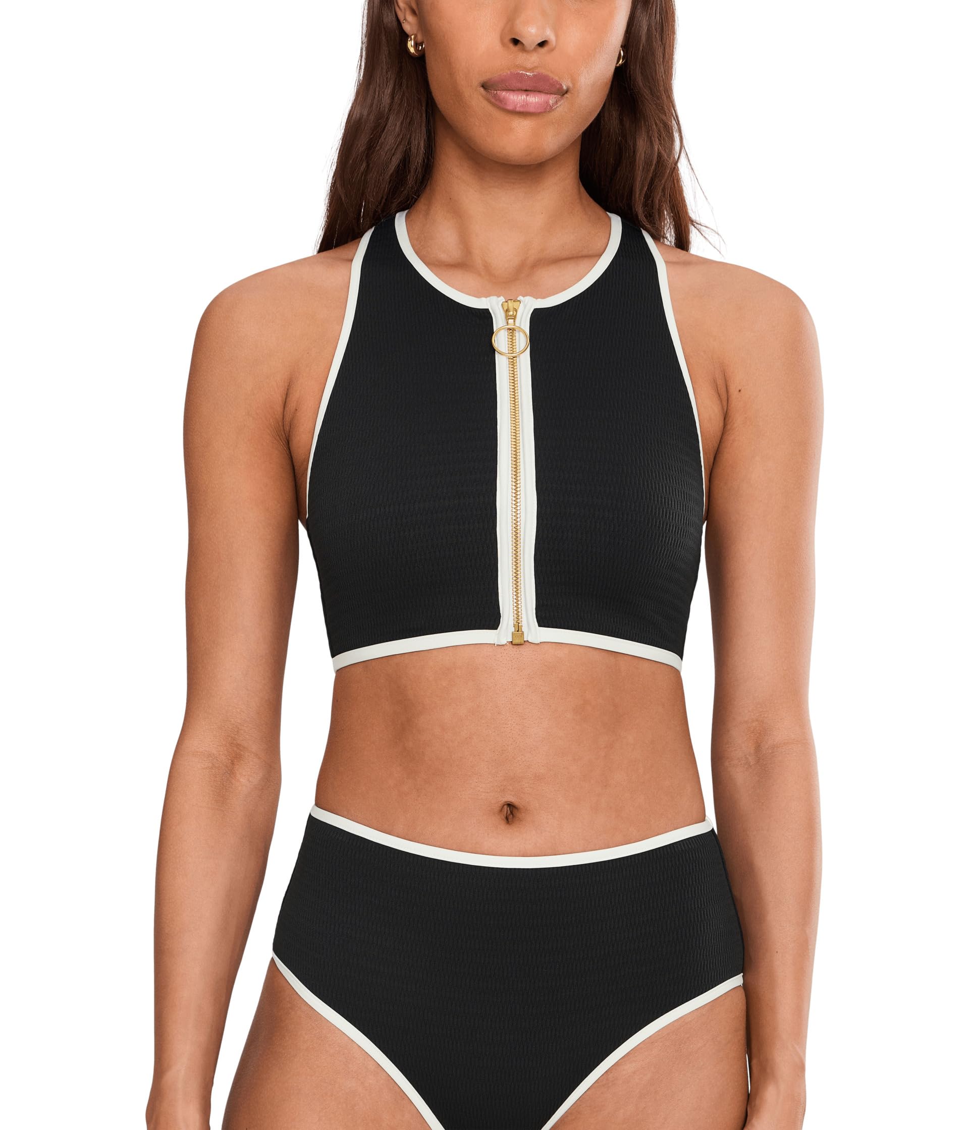 Танк-топ Seafolly Beach Bound Zip Front