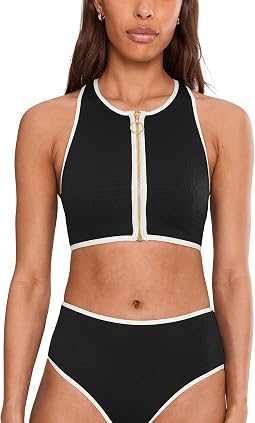 Танк-топ Seafolly Beach Bound Zip Front