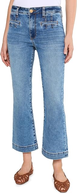 Джинсы Kelsey High-Rise Flare Welt Pocket and Wide Hem