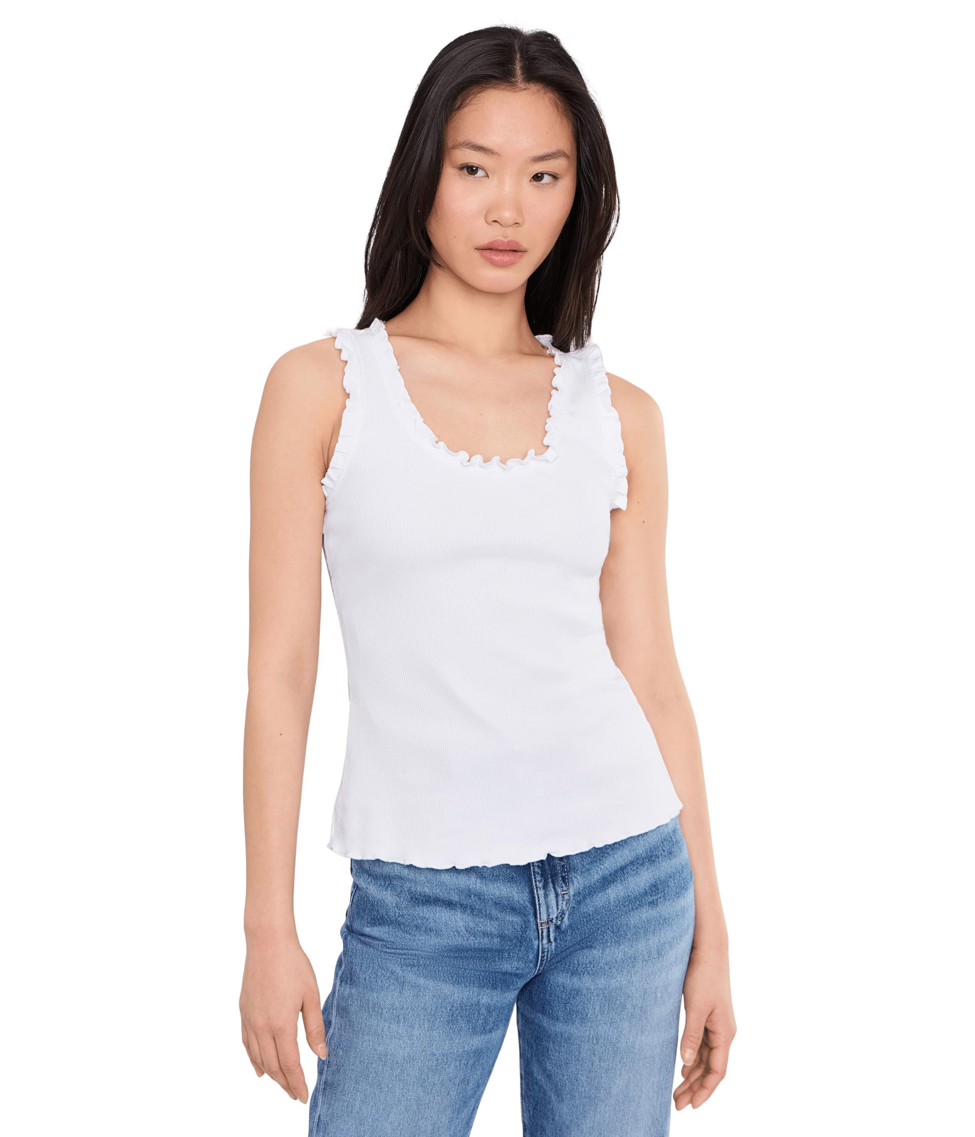 Топ Ruffle Rib Tank