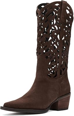 Brown Suede Cutout