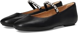 Delicato Pearls-And-Crystal Soft-Leather Ballerinas