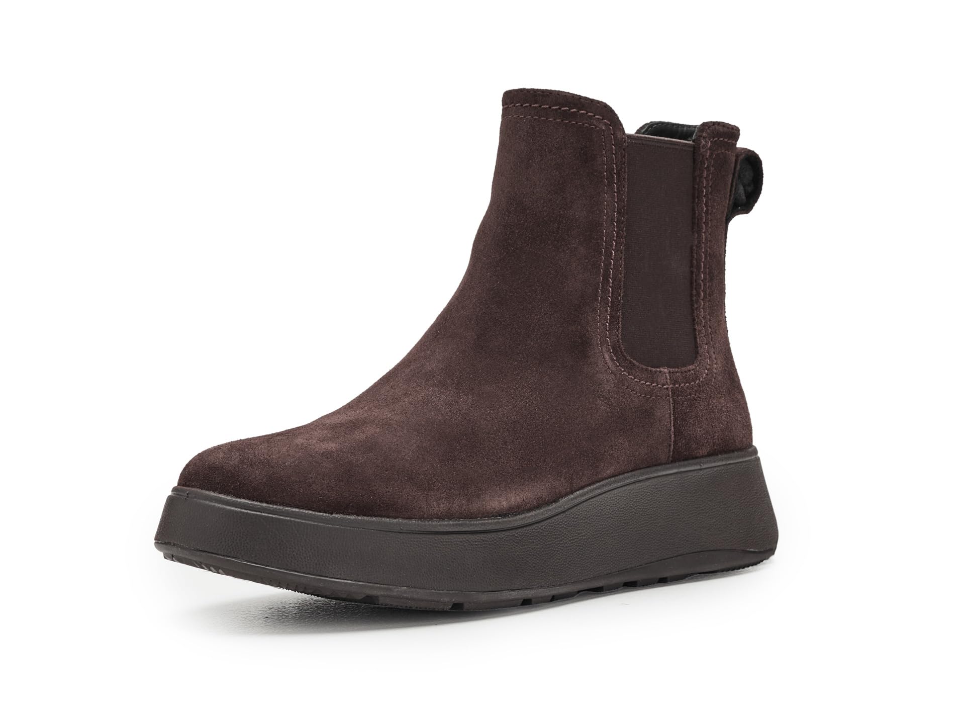F-Mode Stitch Warm Suede Chelsea Boots
