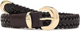 Широкий кожаный ремень с пряжкой Domed-Buckle