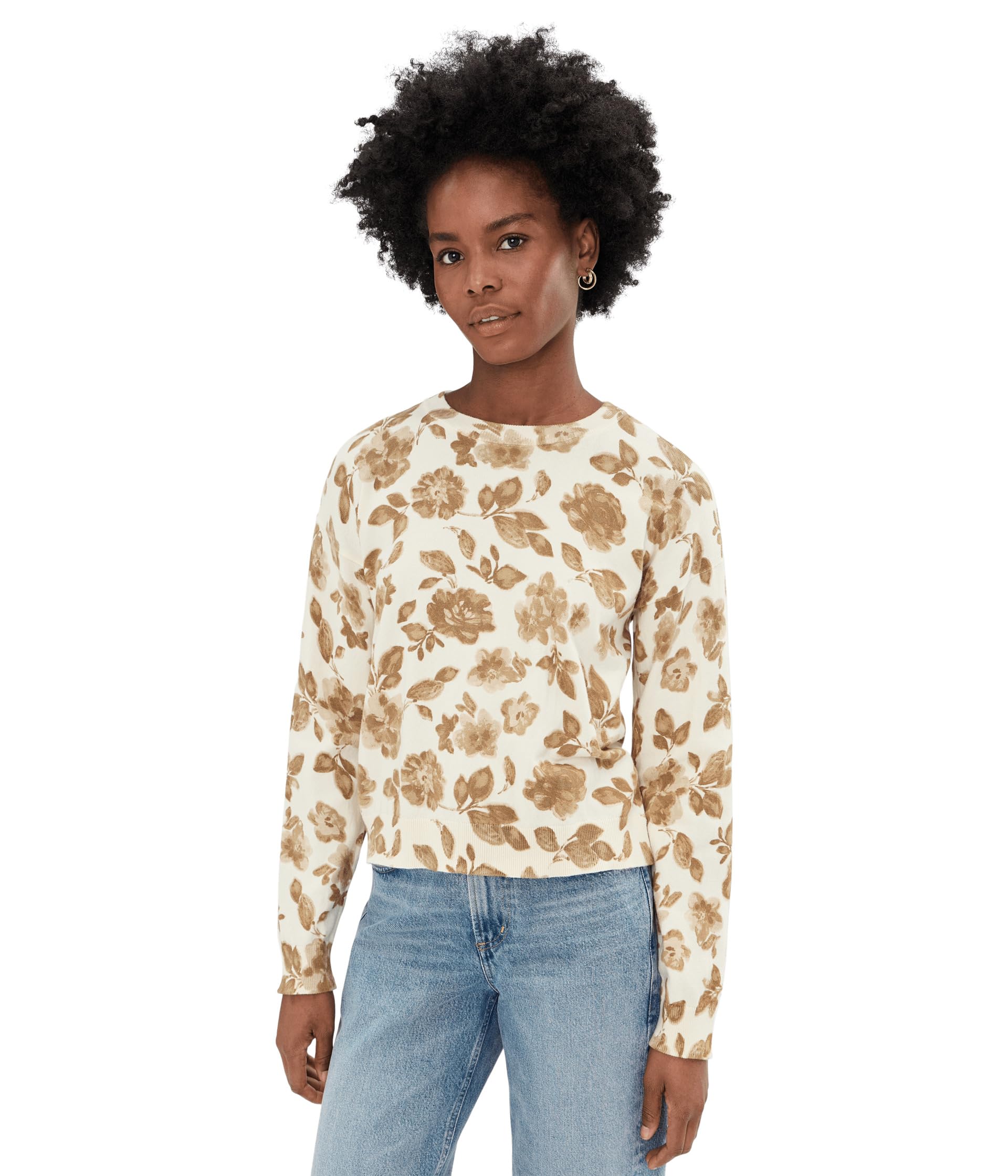 Женский топ Vince Camuto Floral Printed Crew Neck