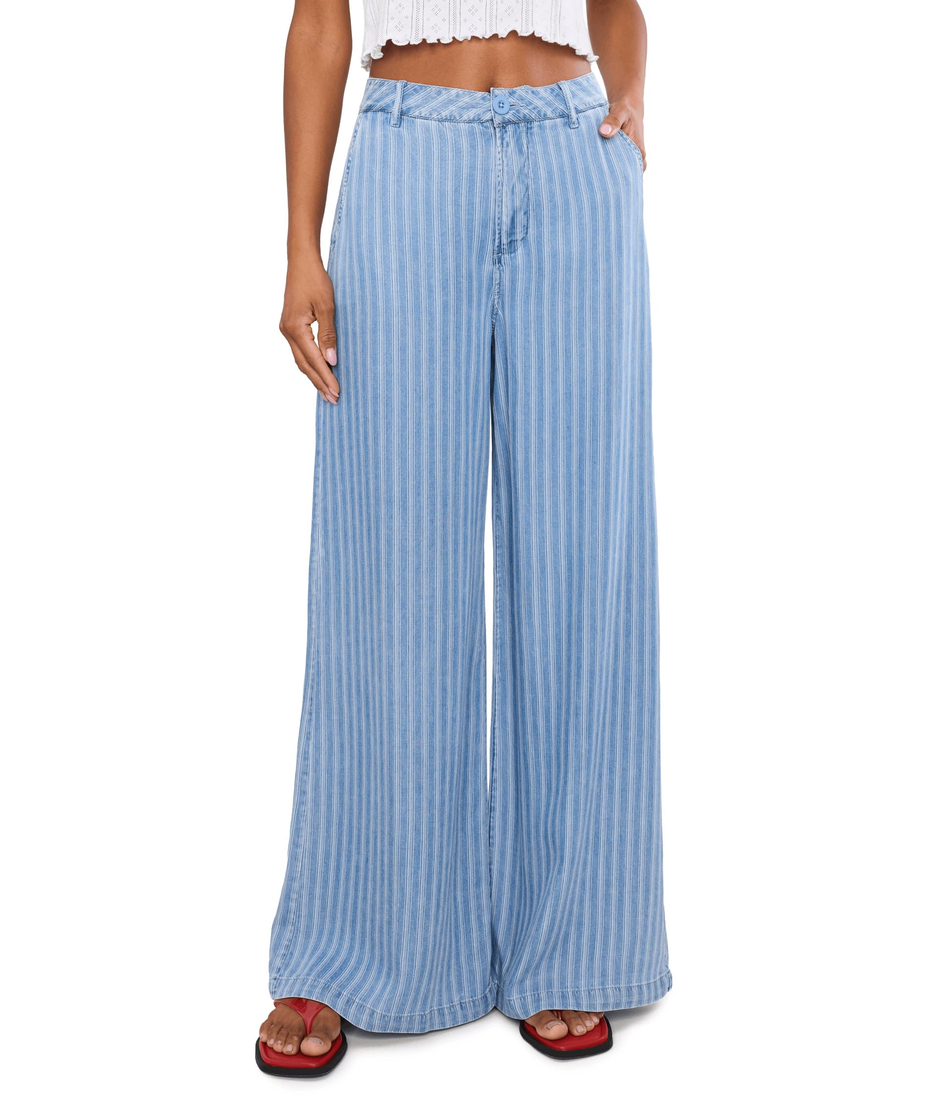 Брюки Ryan High-Rise Wide Leg Blue Ribbon