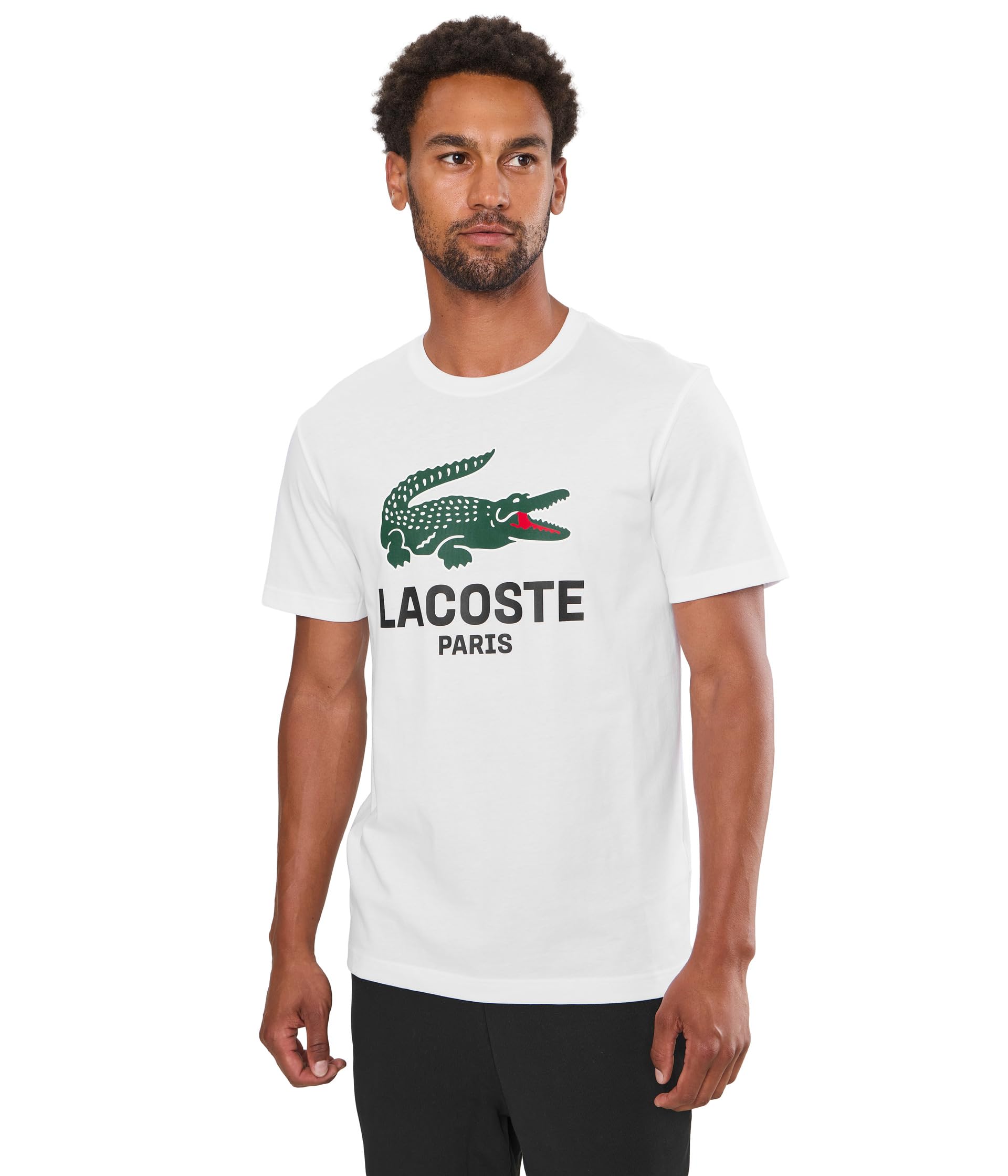 Хлопковая футболка Lacoste Printed Cotton T-Shirt