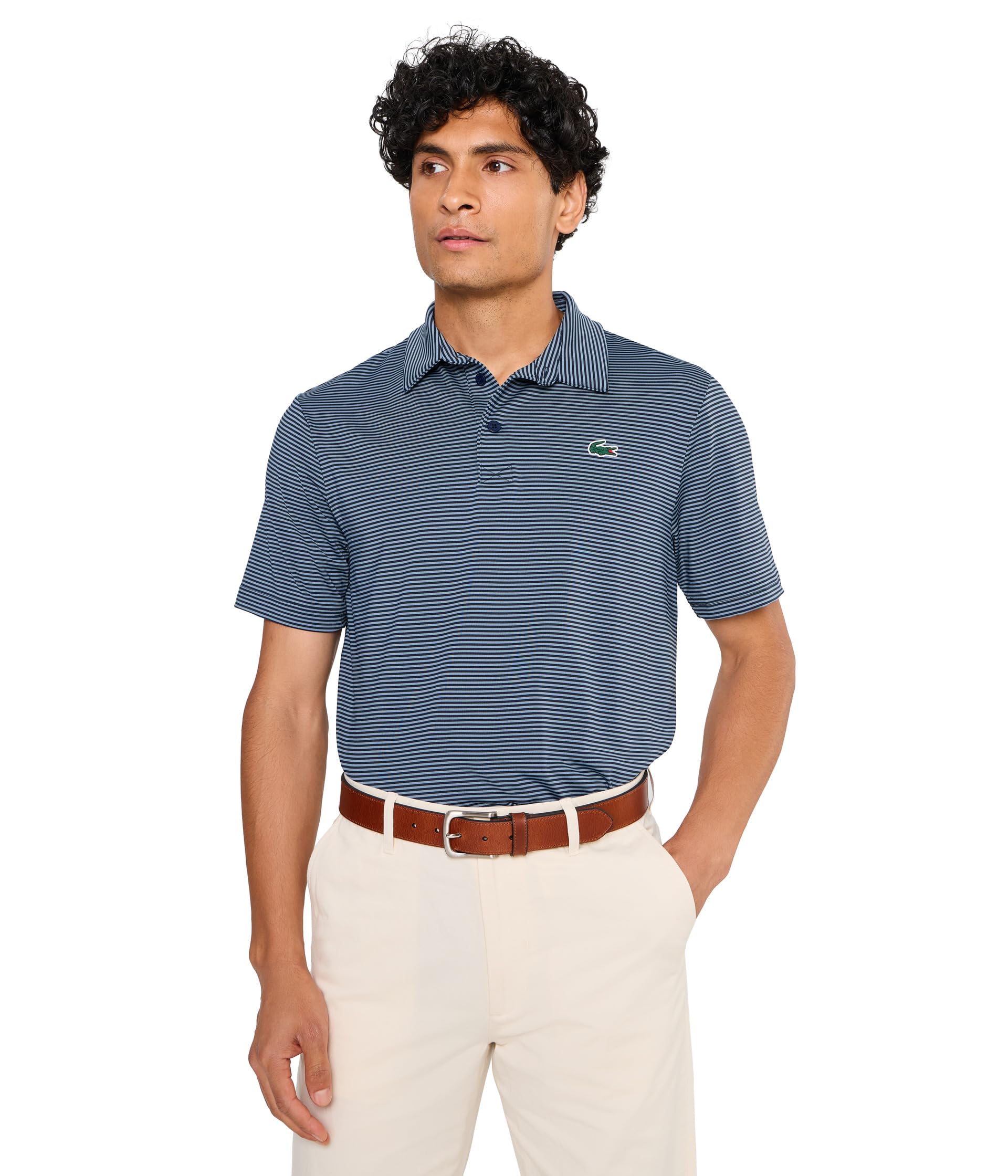 Мужская рубашка поло Lacoste с принтом Regular Fit