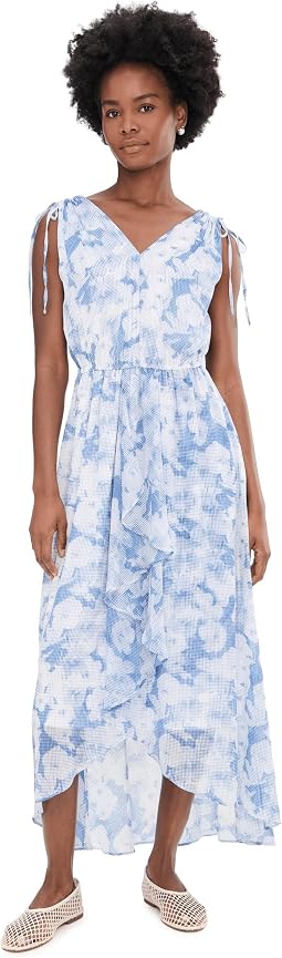 Платье Sleeveless Chiffon Printed Midi
