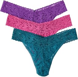 Signature Lace® Original Rise Thongs 3-Pack