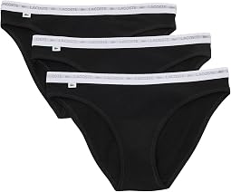 Женские трусы Lacoste 3-Pack Stretch Cotton Briefs