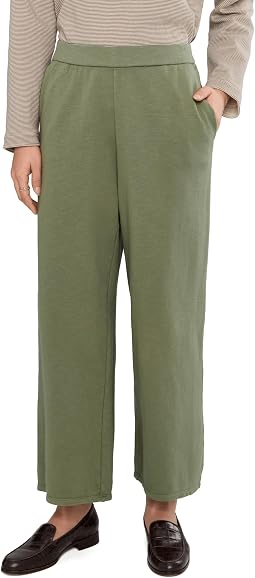 Брюки Eileen Fisher Garment Dyed Terry Wide Ankle Pants