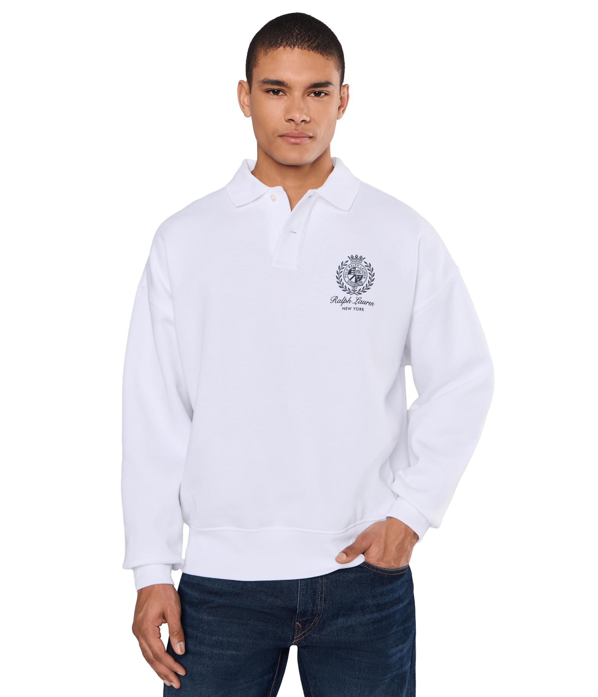 Relaxed Fit Fleece Graphic Sweatshirt