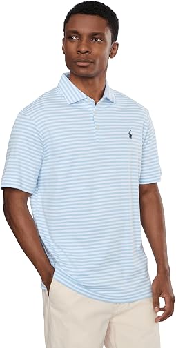 Polo Ralph Lauren Мужская рубашка поло из мягкого хлопка с классическим полосатым принтом