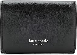 Halo Fine Grain Leather Card Case Trifold Wallet