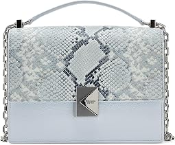 Женская сумка Kate Spade New York Deco Snake Embossed Mixed Material Chain Shoulder