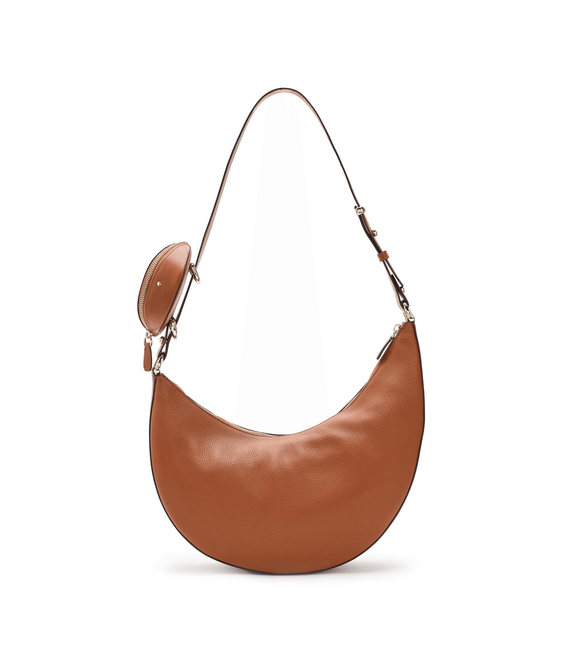 Duo Pebbled Leather Large Crossbody Bag
