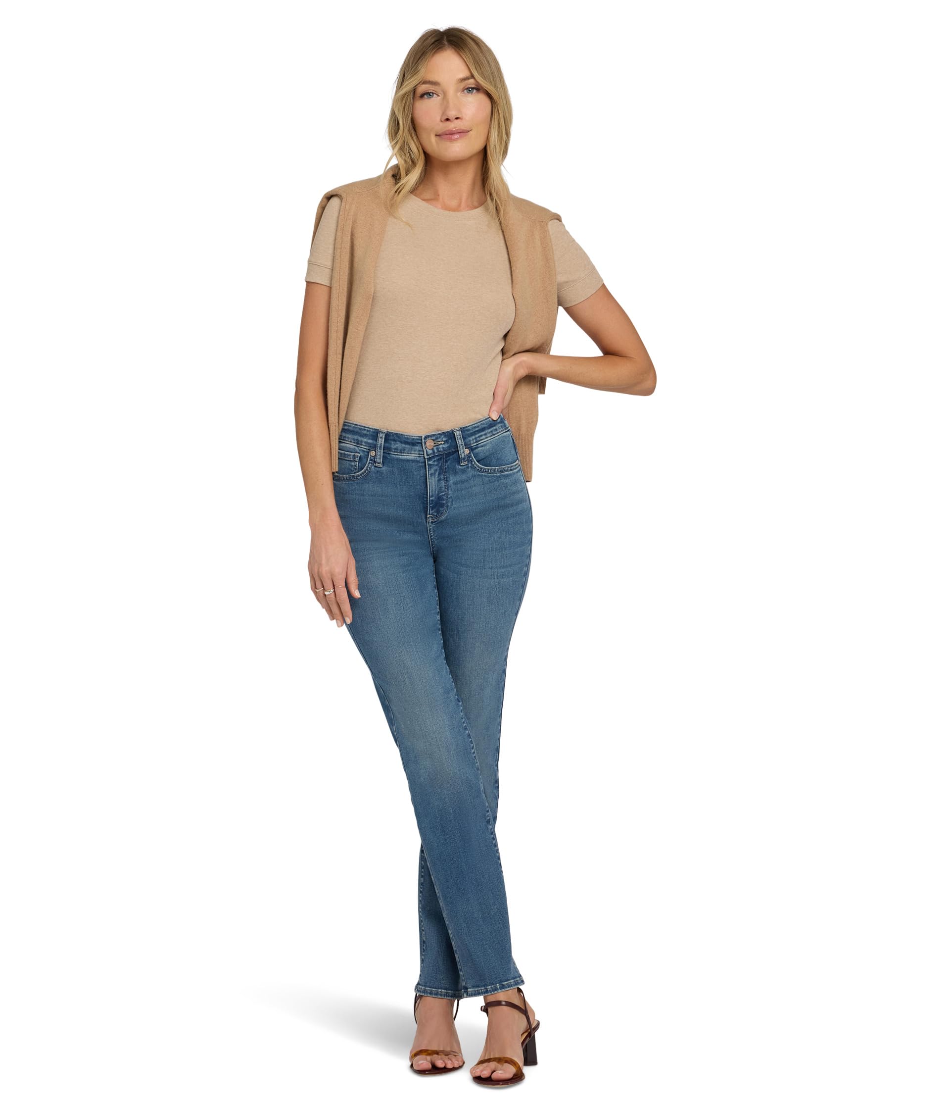 No Gapper Marilyn Straight Jeans in Breezy Palms