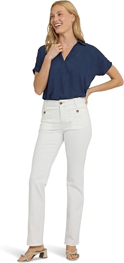 Джинсы NYDJ Straight Patch Pockets Vintage White для женщин