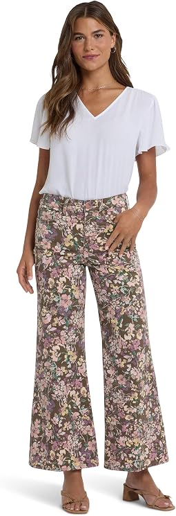 NYDJ Mia Palazzo Ankle джинсы in Earth Blooms