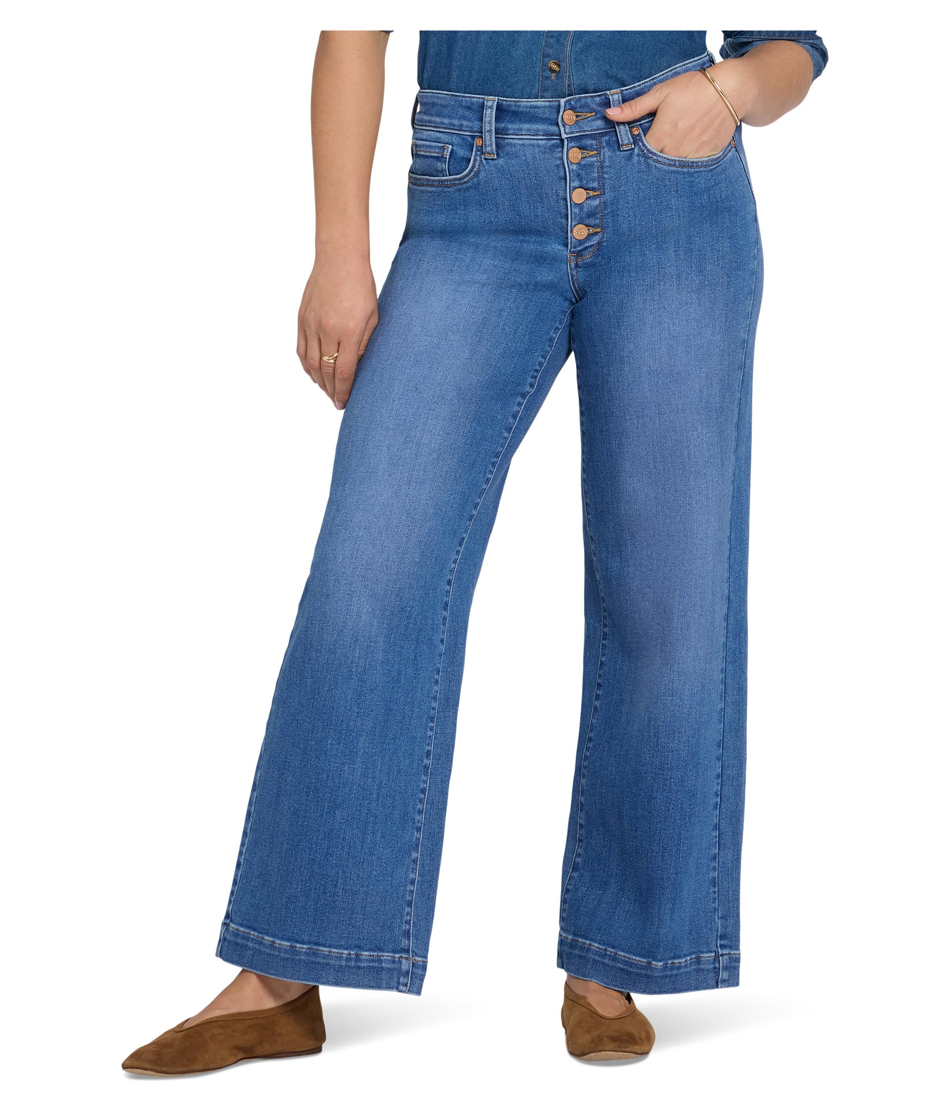 Teresa Wide Leg Jeans in Blue Paradise