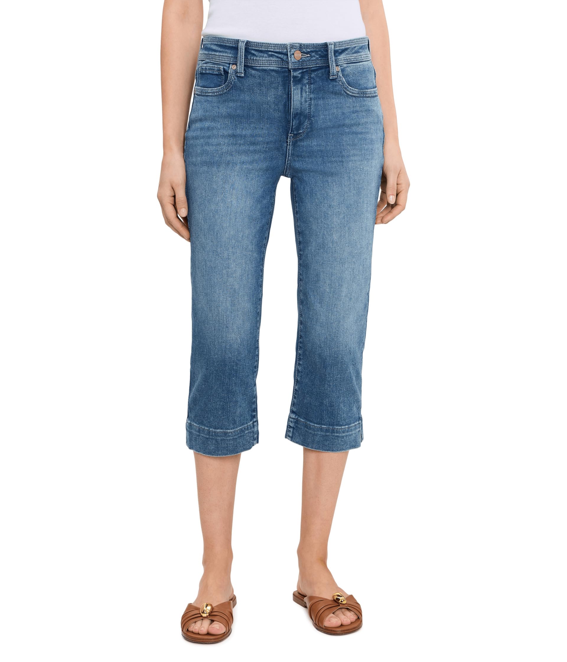 Re-New Denim Crop Jeans in Breezy Palms