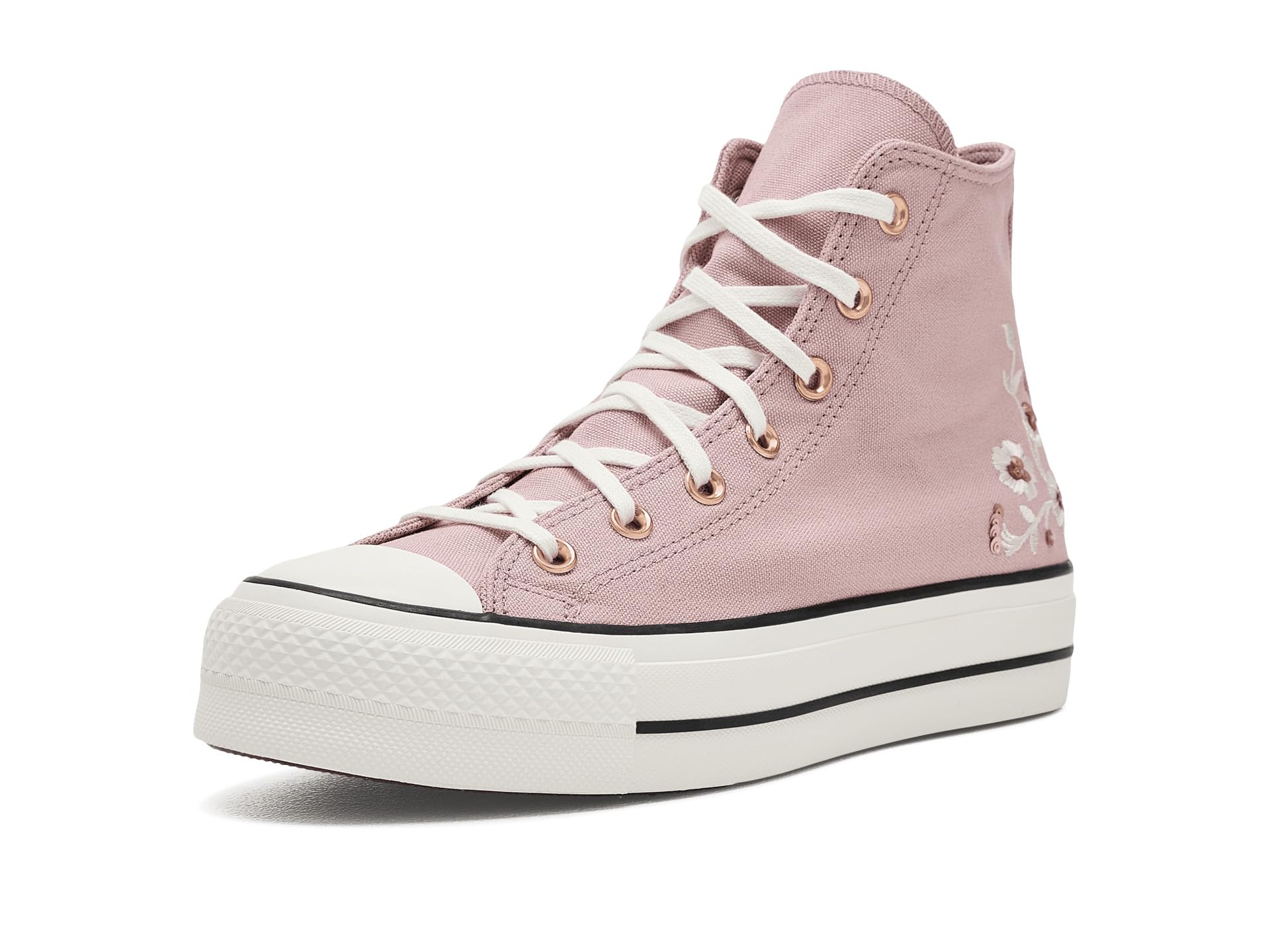Chuck Taylor All Star Lift Platform Sequin Flowers High-Top Sneakers