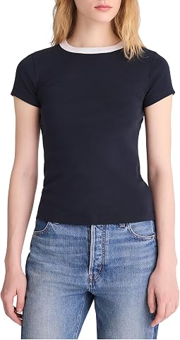 The '90s Crewneck Tee in Compact Cotton