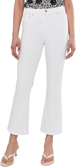 Джинсы Madewell The Stretch Flare Crop в цвете Tile White