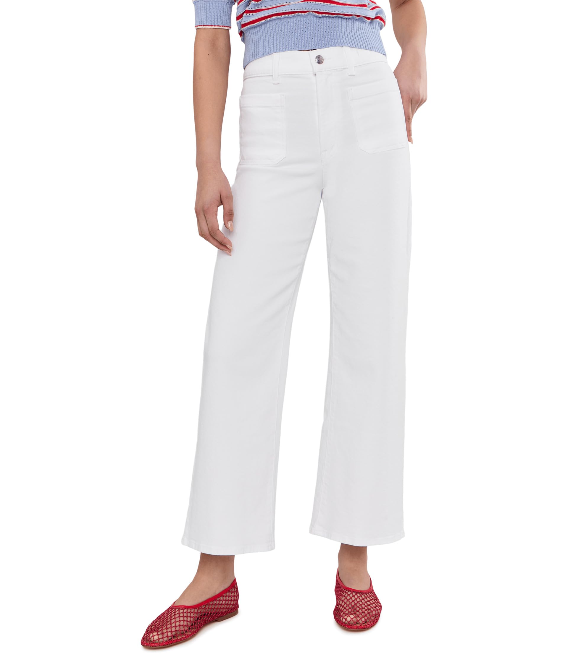 The Short Emmy Wide-Leg Jean in Tile White
